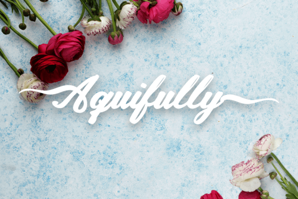 Aquifully: Where Calligraphic Grace Meets Modern Design