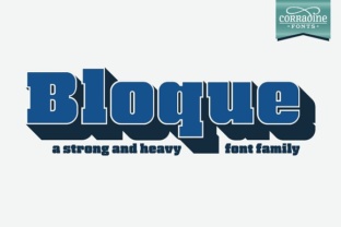 Bloque Family: The Heavy Slab Typeface Built for Bold Brands