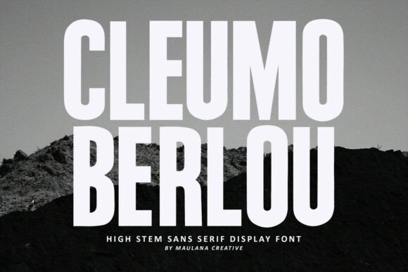 Cleumo Berlou: The Modern Typeface for Vertical Impact