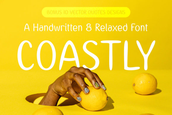 Coastly: The Handwritten Font That Feels Like a Summer Vacation