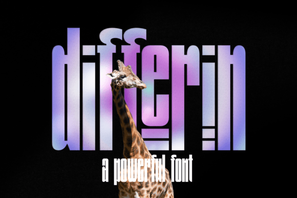 Differin: A Geometric Typeface with Miami Deco Flair