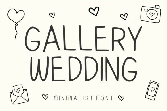 Gallery Wedding: The Handwritten Font for Modern Sophistication