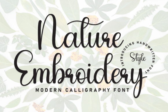 Nature Embroidery: Where Organic Beauty Meets Modern Typography
