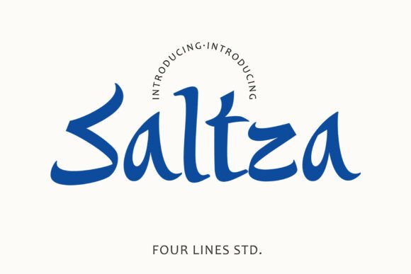 Saltza: The Font That Dances Between Art and Commerce