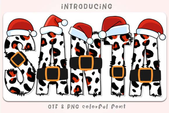 Santa Leona: A Festive Color Font for Playful Projects